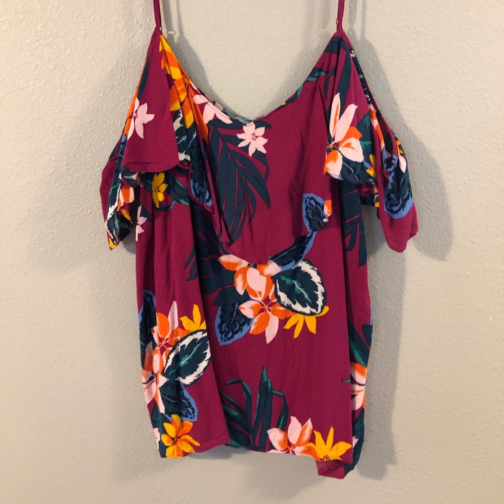 Floral off shoulder top